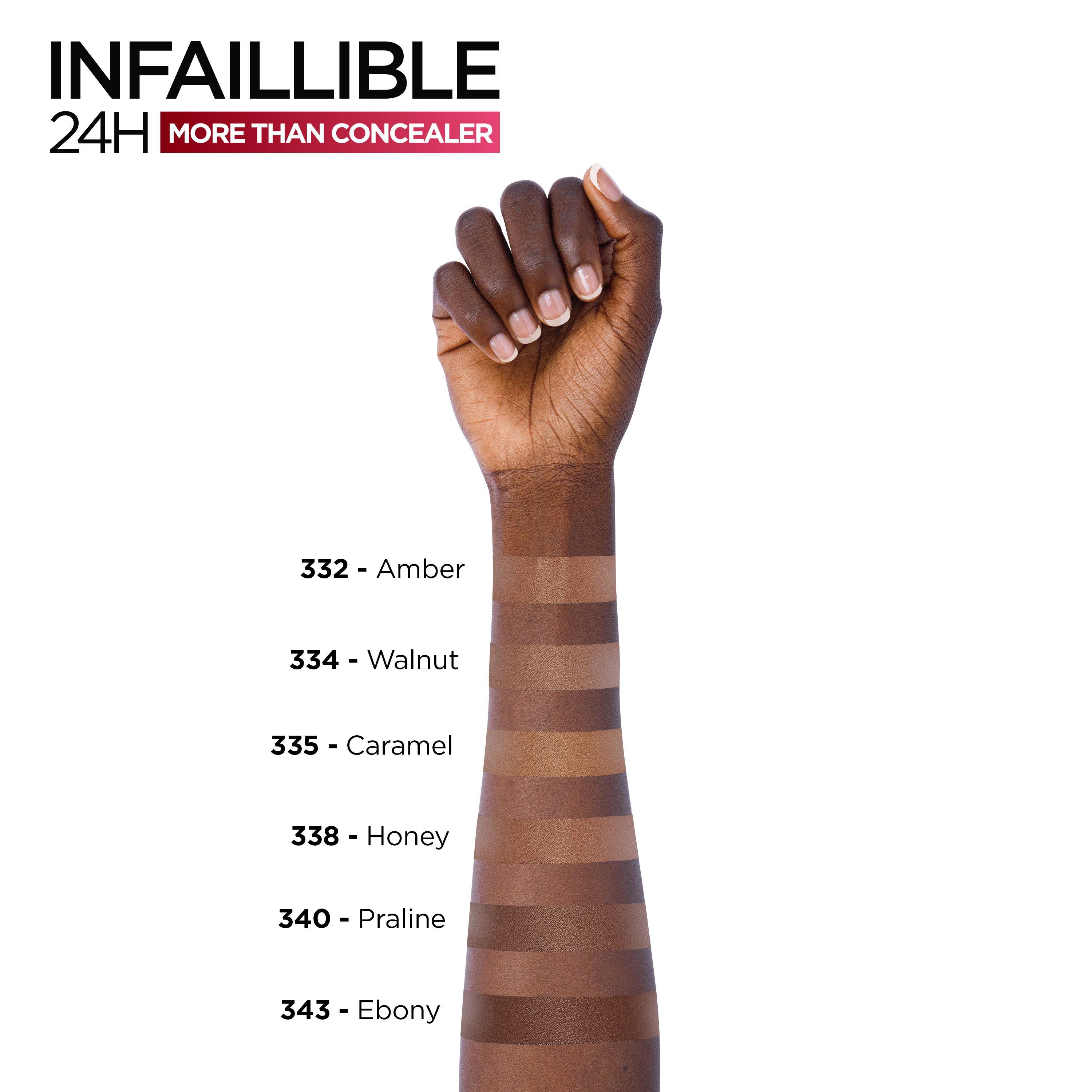 Infaillible Full Wear Concealer- Waterproof, Full Coverage, Makeup, 322 Ivory, large image number 3