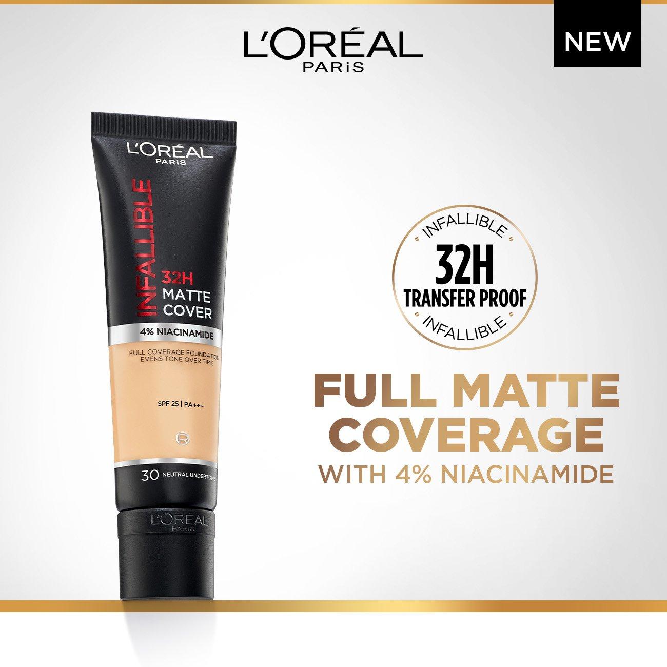 Infaillible 32H Matte Cover Liquid Foundation, Spf 25, 300 Amber, large image number 1