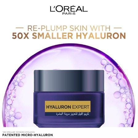 Hyaluron Expert Moisturiser And Plumping Anti-Aging Night Cream With Hyaluronic Acid, 000, large image number 1