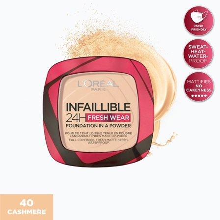 Makeup Infallible Fresh Wear Foundation In A Powder, Up To 24H Wear, , large image number 0