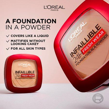 Makeup Infallible Fresh Wear Foundation In A Powder, Up To 24H Wear, , large image number 1