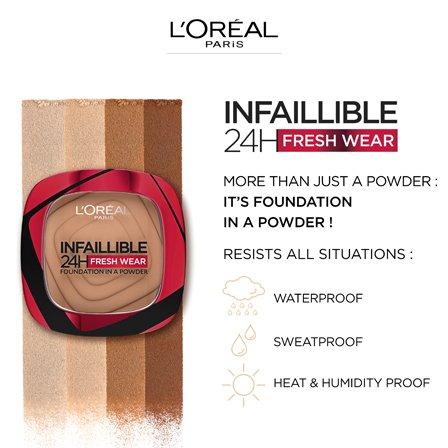 Makeup Infallible Fresh Wear Foundation In A Powder, Up To 24H Wear, , large image number 5