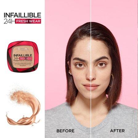 Makeup Infallible Fresh Wear Foundation In A Powder, Up To 24H Wear, 140 Golden Beige, large image number 6