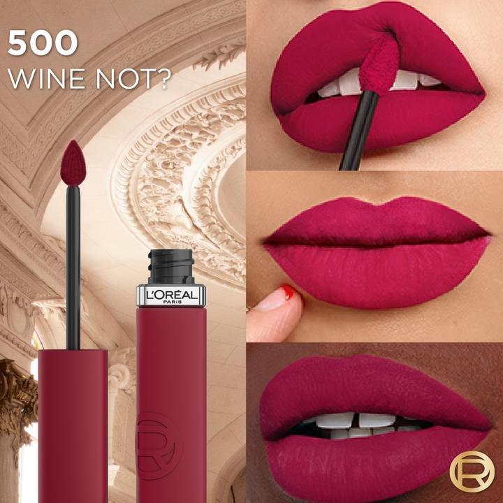 Infallible Matte Resistance Liquid Lipstick, Up To 16 Hour Wear, 500 Wine Not, large image number 2