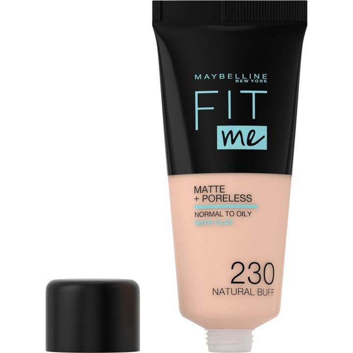 Maybelline New York Fit Me Matte + Poreless Liquid Foundation, 230 Natural Buff, large image number 1
