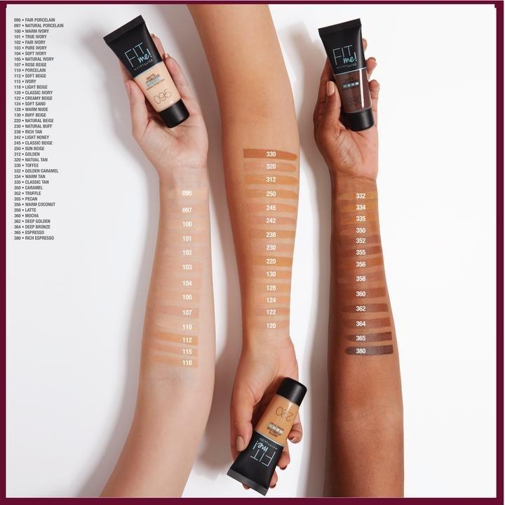 Maybelline New York Fit Me Matte + Poreless Liquid Foundation, 230 Natural Buff, large image number 10