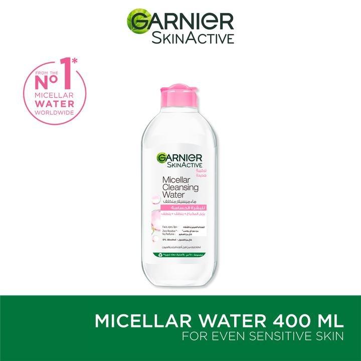 Garnier Micellar Cleansing Water Pink For Sensitive Skin (400Ml), 000, large image number 0