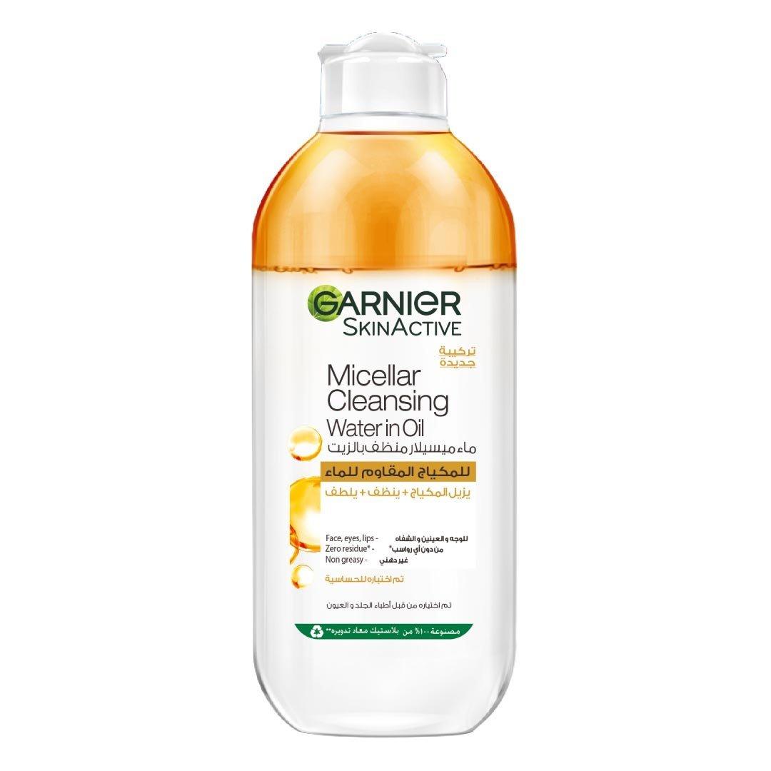 Garnier Micellar Water Oil-Infused Facial Cleanser And Waterproof Makeup Remover (400Ml), 000, large image number 0
