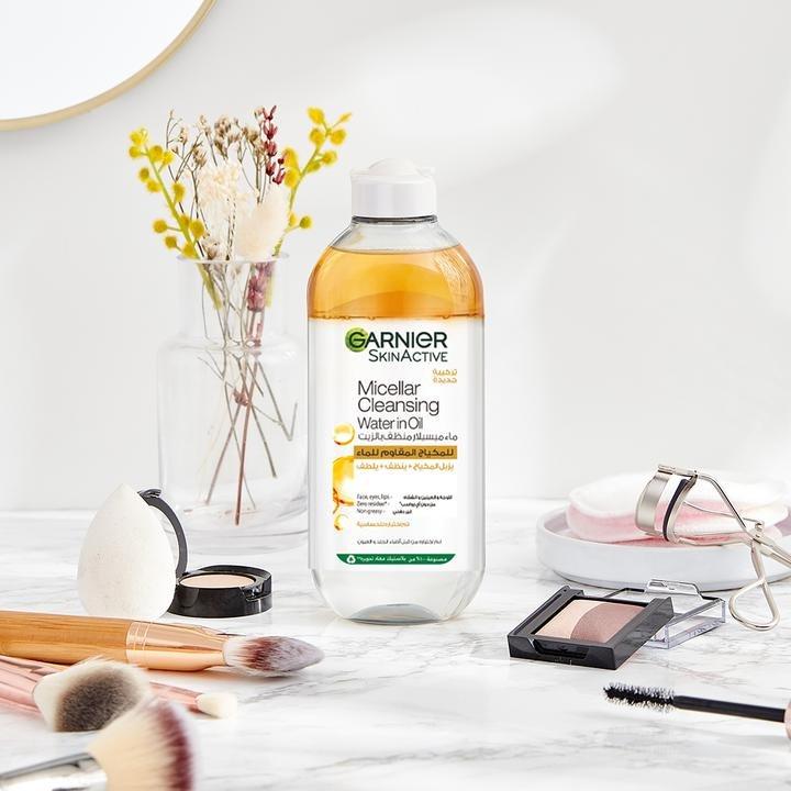 Garnier Micellar Water Oil-Infused Facial Cleanser And Waterproof Makeup Remover (400Ml), 000, large image number 1