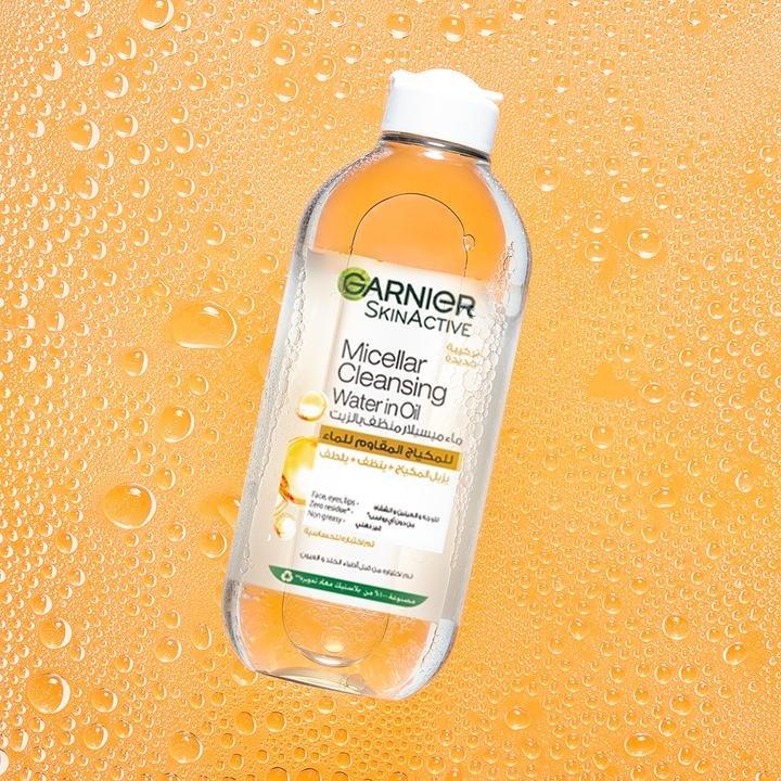 Garnier Micellar Water Oil-Infused Facial Cleanser And Waterproof Makeup Remover (400Ml), 000, large image number 4