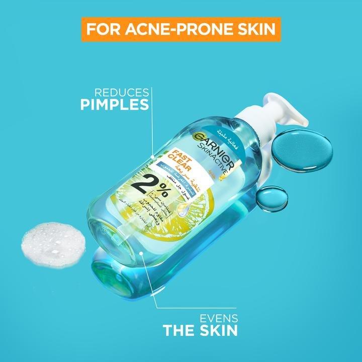 Garnier Fast Clear - Anti-Acne Gel Wash (200Ml), 000, large image number 2