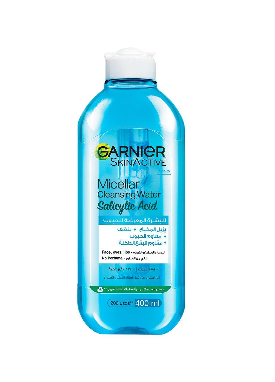 Garnier Fast Clear Salicylic Acid Micellar Water Facial Anti-Acne Cleanser And Makeup Remover, 000, large image number 8