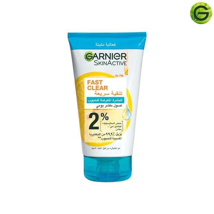 Garnier Fast Clear - 3-In-1 Anti-Acne Exfoliating Wash (150Ml), 000, large image number 0