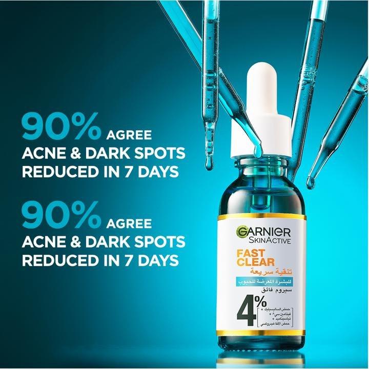 Garnier Fast Clear, Aha - Anti-Acne Treatment Booster Serum (30Ml), , large image number 1