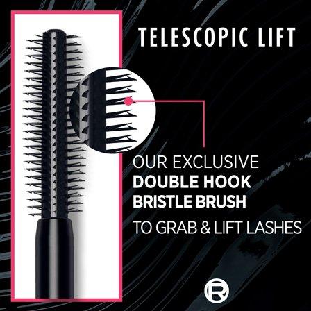 Telescopic Lift Washable Mascara, Lengthening And Volumizing, Lash Lift With Up To 36Hr Wear, 000 Black, large image number 3